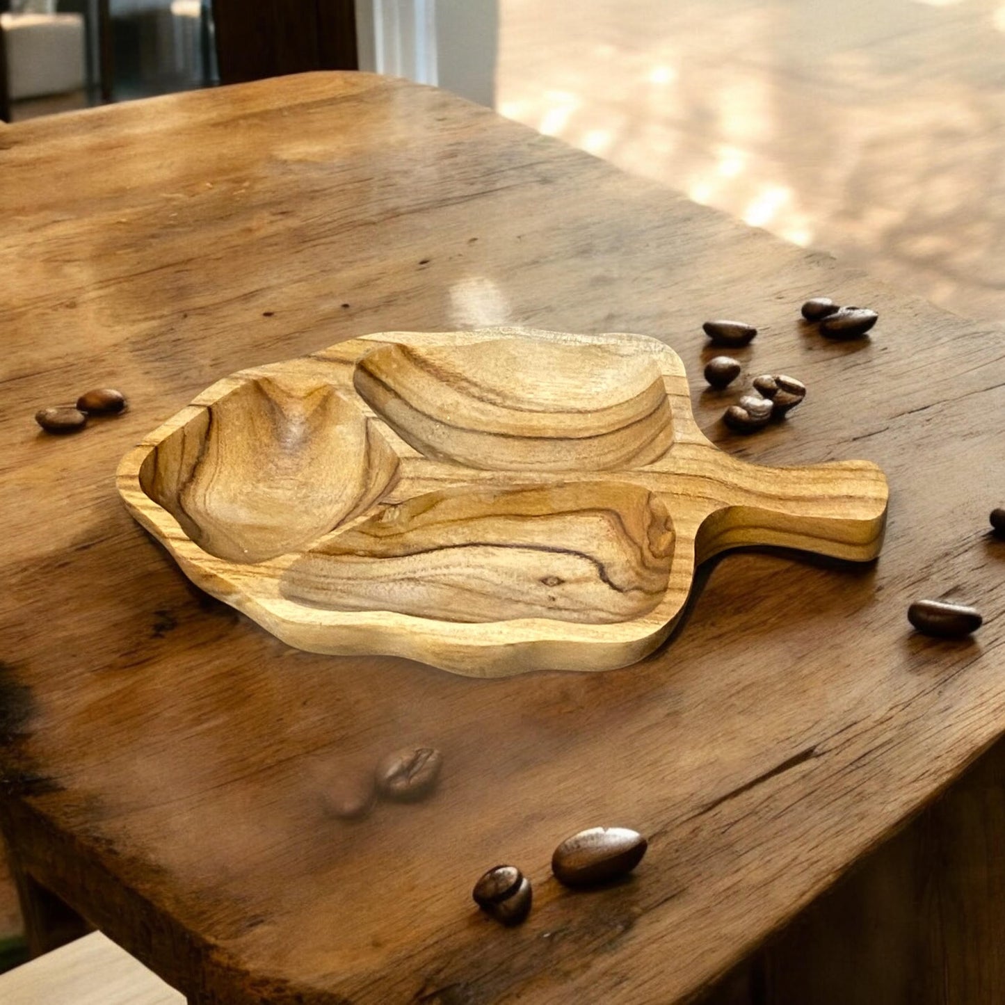 25CM TEAK ROOT ACORN BOWL