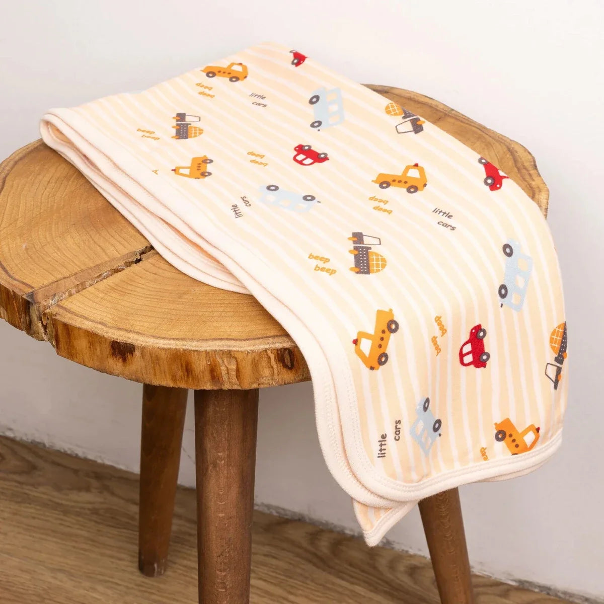 Little Dreams Vehicle Print Jersey Baby Blanket (80 x 80 cm)
