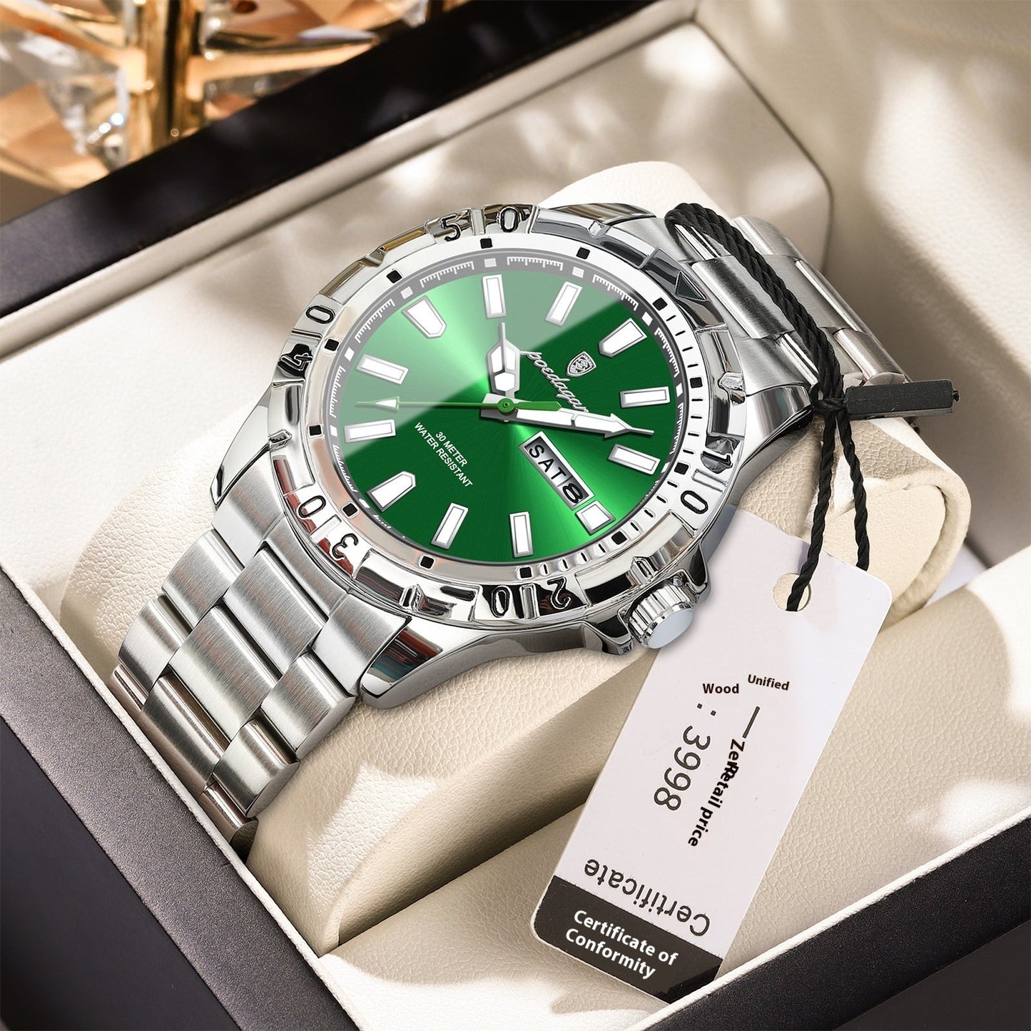 Swiss Waterproof Luminous Men's Watch - Ultra Slim 6mm Casual Fashion Timepiece