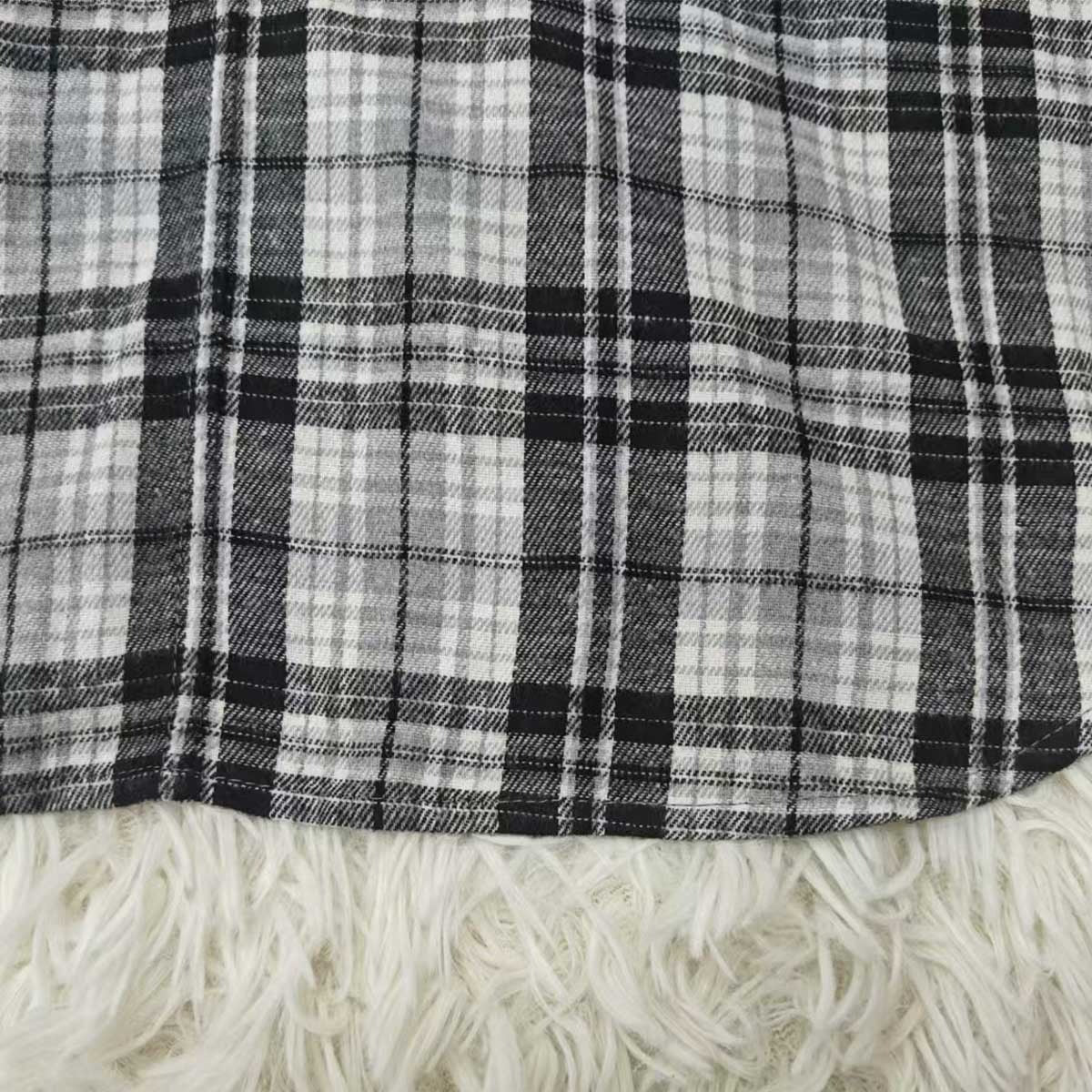 Women's Casual Fashion Loose-fit Plaid Shirt
