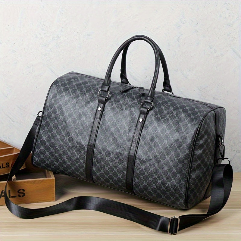 A Large Capacity Black Tote Bag for Travel, Gym, and Short Trips.