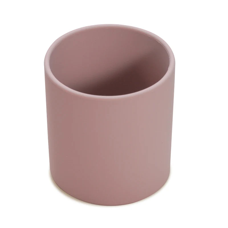 Silicone Baby Sippy Cup 220ML - Leakproof Toddler Drinking Cup