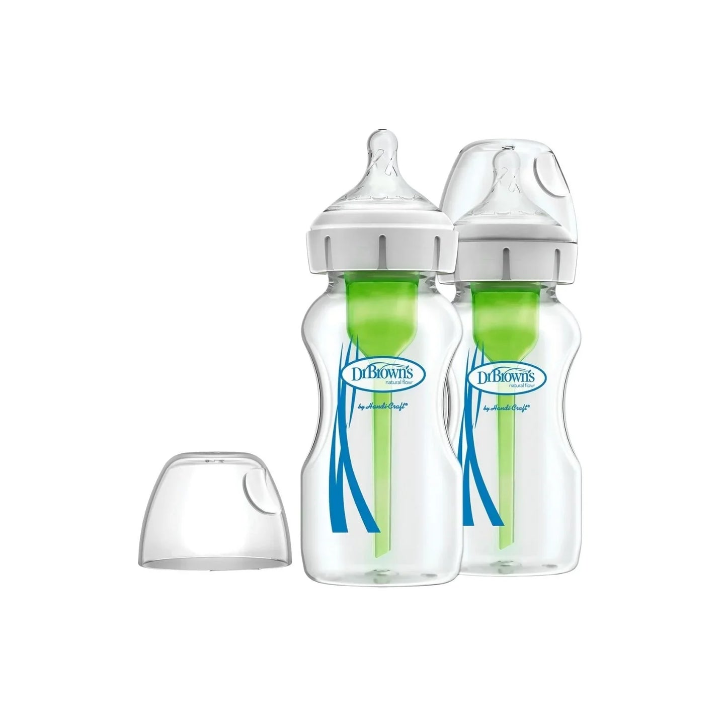 Dr. Brown's Options+ Wide Neck Anti-Colic Glass Bottle 270ml Pack of 2