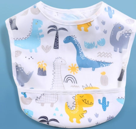 TotoClean Cotton Baby Shape Bib EVA Eating Clothes – Waterproof, Comfortable & Easy-Clean Design | Essential Feeding Protection for Children and Toddlers