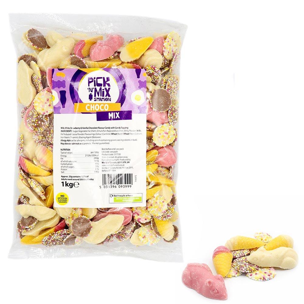 1kg Chocolate Sweets Mix Bag