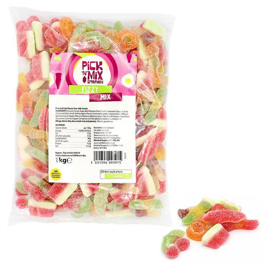 1kg Fizzy Sweets Mix Bag
