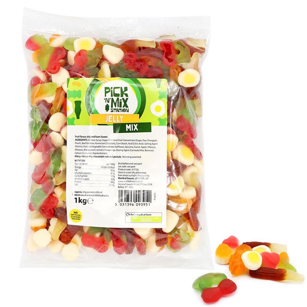 1kg Jelly Sweets Mix Bag