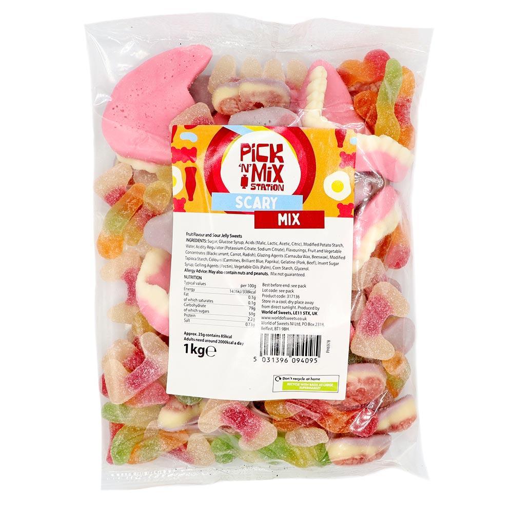 1kg Scary Sweets Mix Bag
