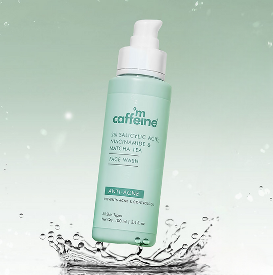 mCaffeine 2% Salicylic Acid Niacinamide & Matcha Tea Face Wash