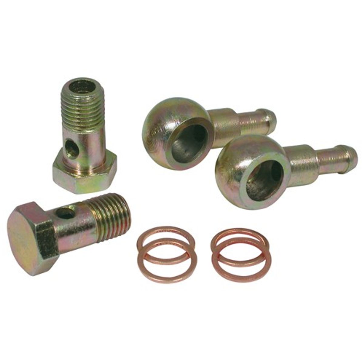 Can Hose Tail Swivel Connector Kit for Fuel Filters (8mm Hose to M14)