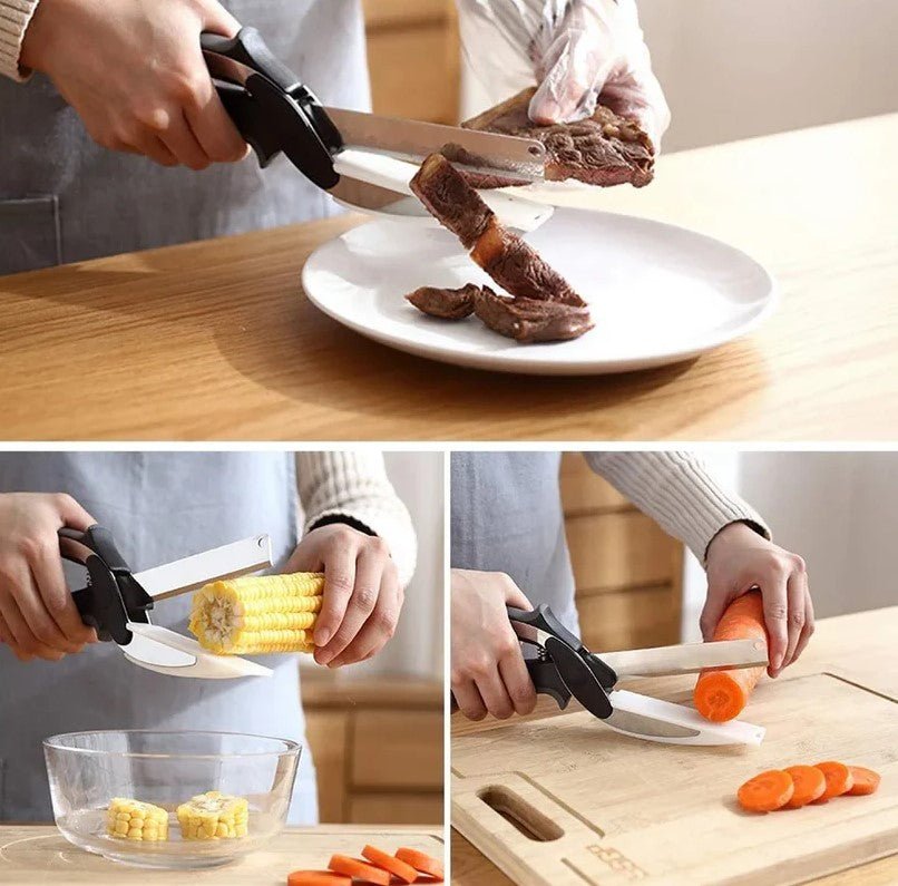 2-in-1 Scissors with Cutting Board