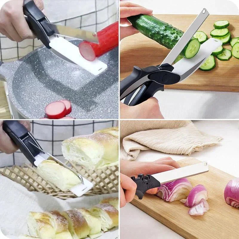 2-in-1 Scissors with Cutting Board