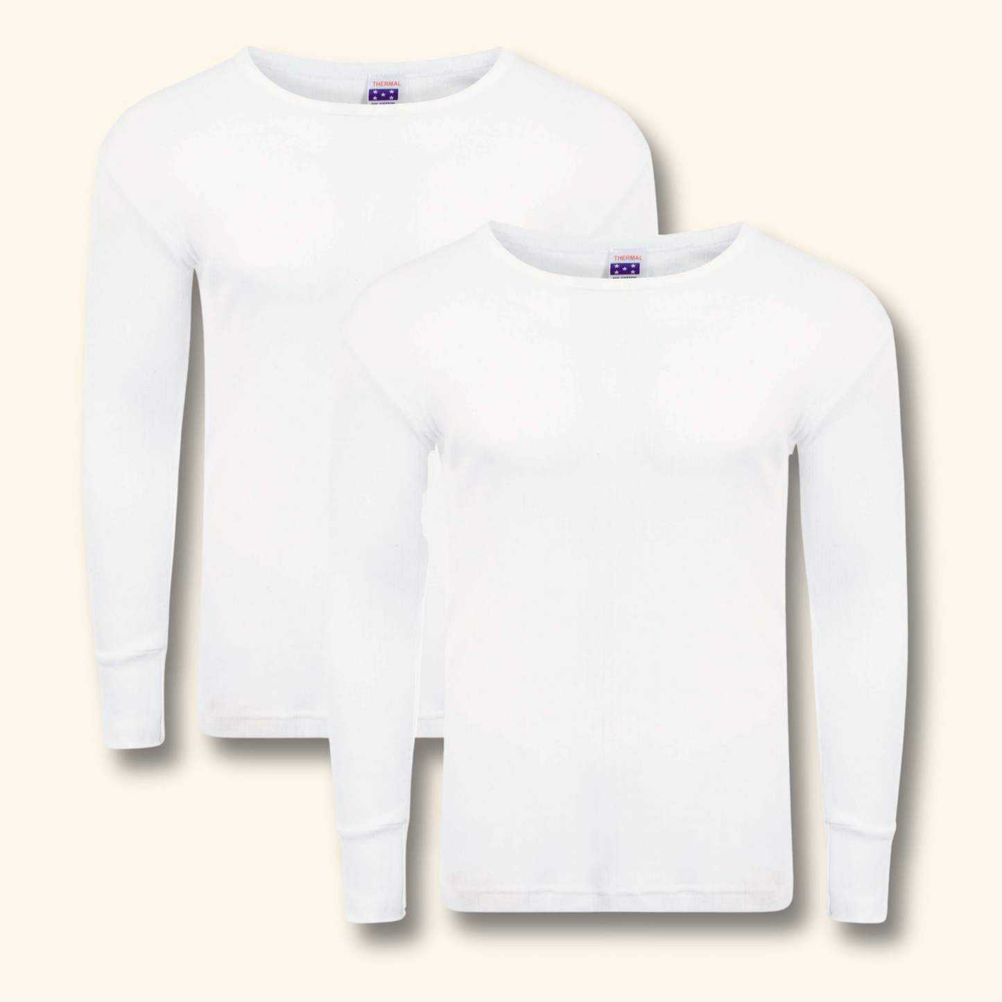 Heatwave Thermalwear Mens Thermal Long Sleeve Top Pack Of 2 Brushed Yarn Baselayer Sizes