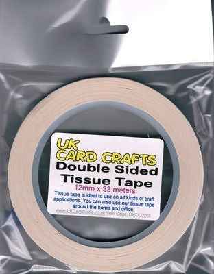 12mm x 33 Meters Double Sided Tissue Tape - UKCC0065