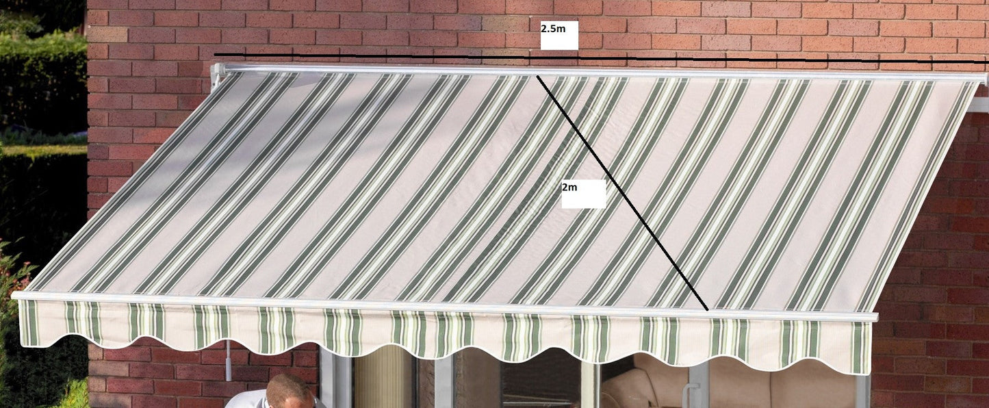 Greenhurst Easy Fit Ascot Patio Awning | 2.5m, 3m & 3.5m