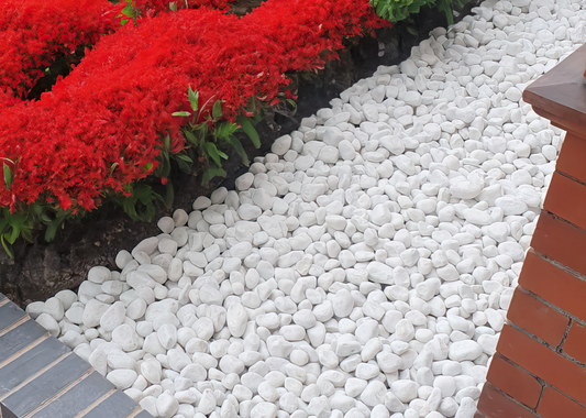 20-40mm White Pebbles