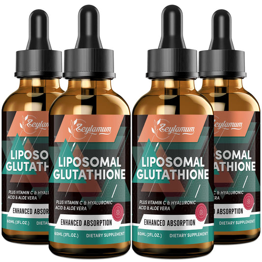 Zeylamum 2000mg Liposomal Glutathione Liquid Drops — Ultra-Absorption, Skin & Immunity Support, 8.08 oz