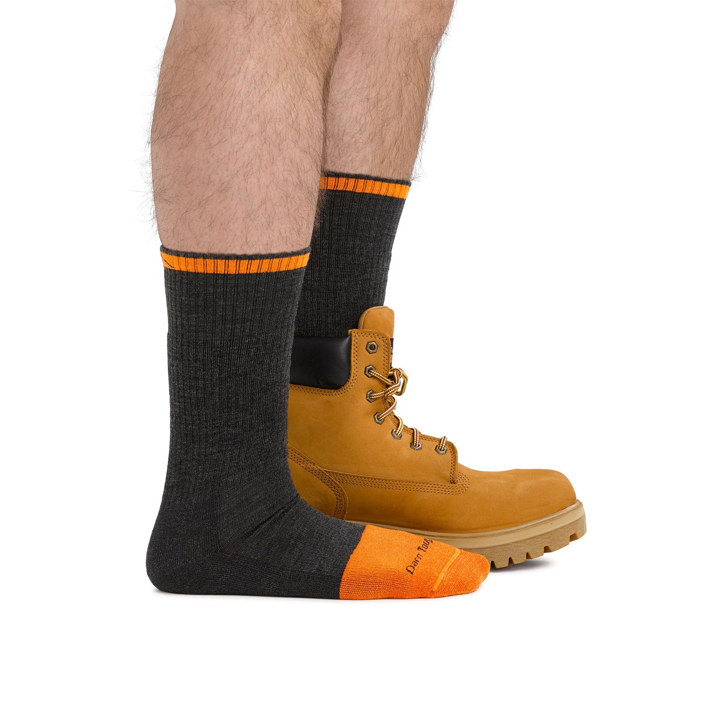 Mens Durable Full Cushion Toe Merino Work Boot Socks
