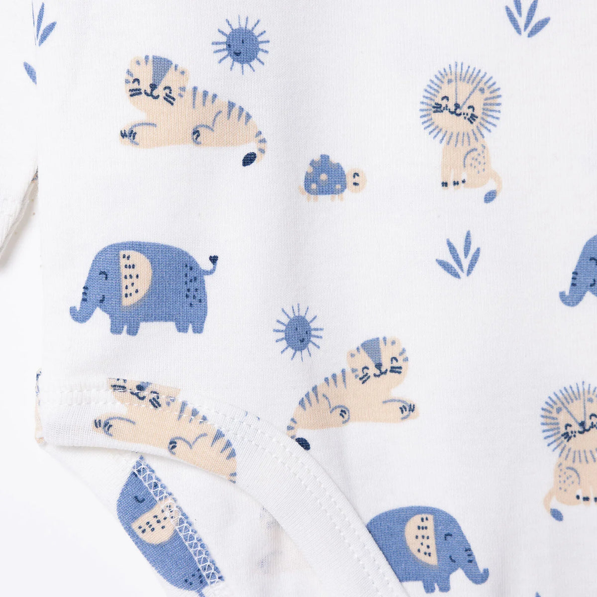 HelloBaby Popper Neck Long Sleeve Baby Bodysuit (1-3 Months to 2-3 Years)