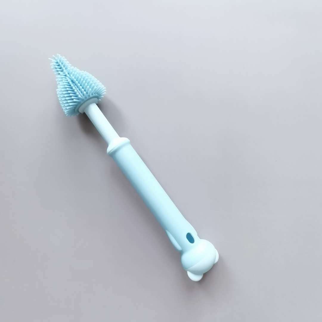 BabyWillow 360° Rotating Silicone Baby Bottle Brush - BPA-Free