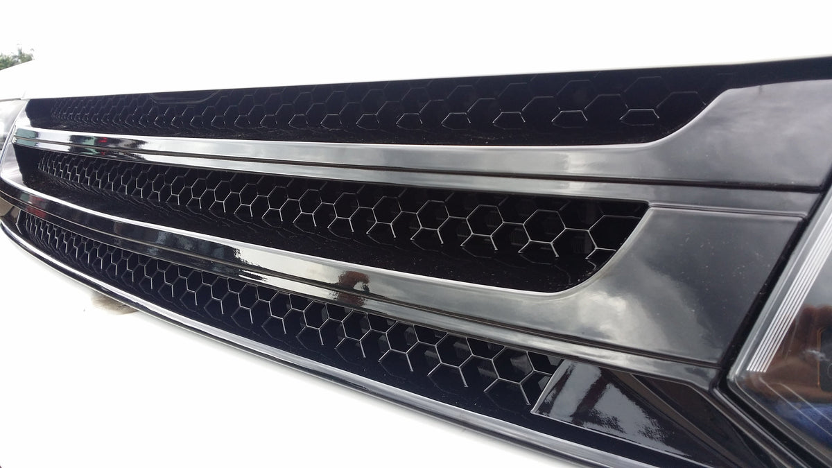 For VW T5.1 Transporter Van Front Styling Gloss-Black Package (2pcs) Painted and Ready to Fit