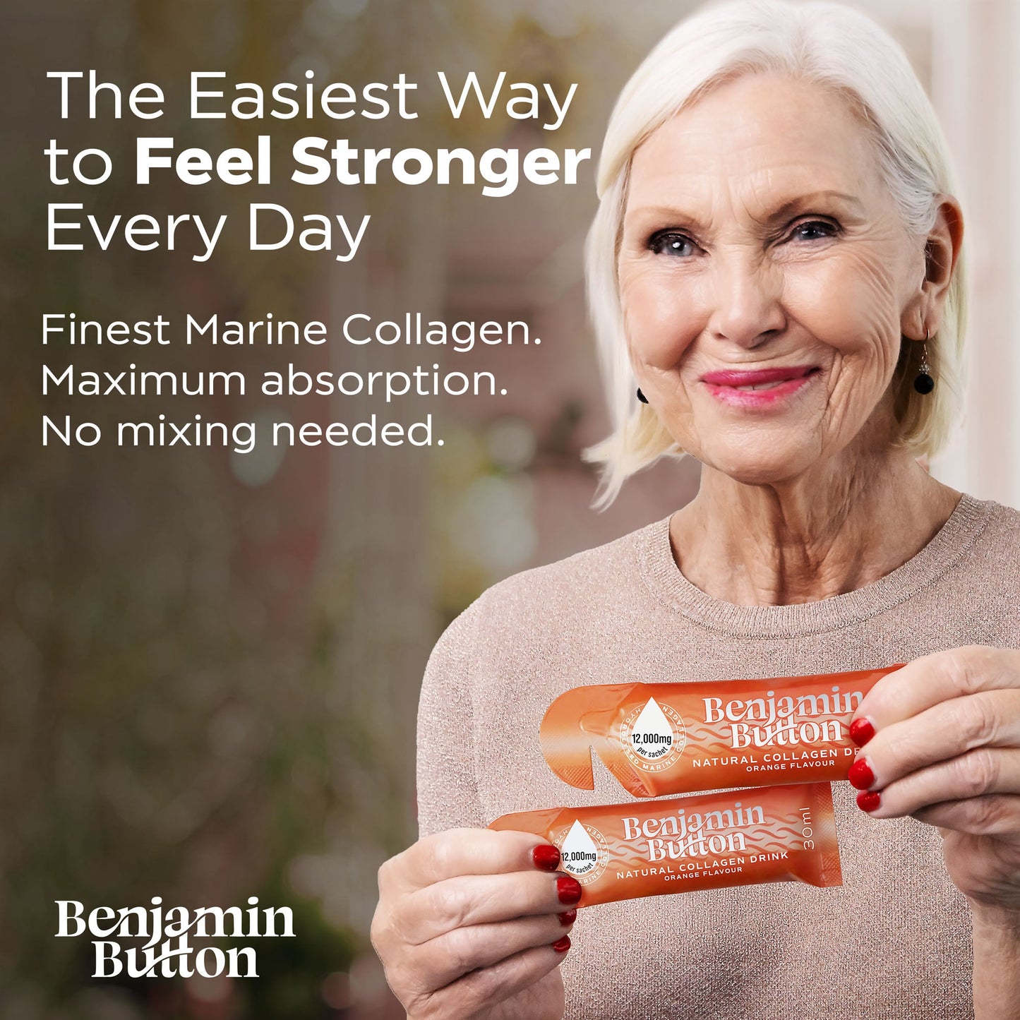 14x Orange 12,000mg Marine Collagen Liquid Sachets