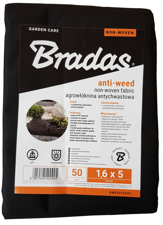 50g Non-Woven Weed Membrane 1.6m x 5m