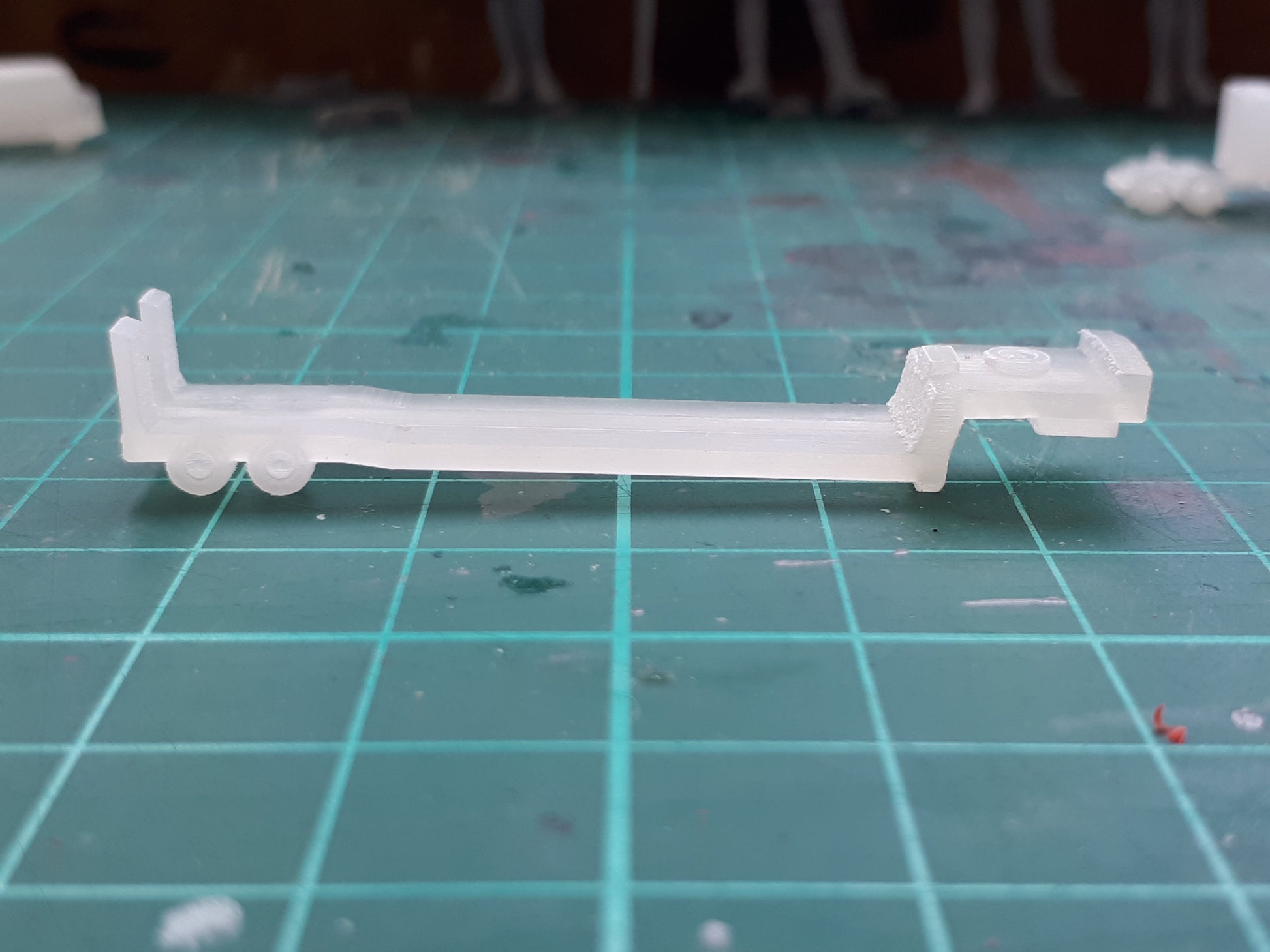 6mm (1:285) 48 foot flat low loader trailer