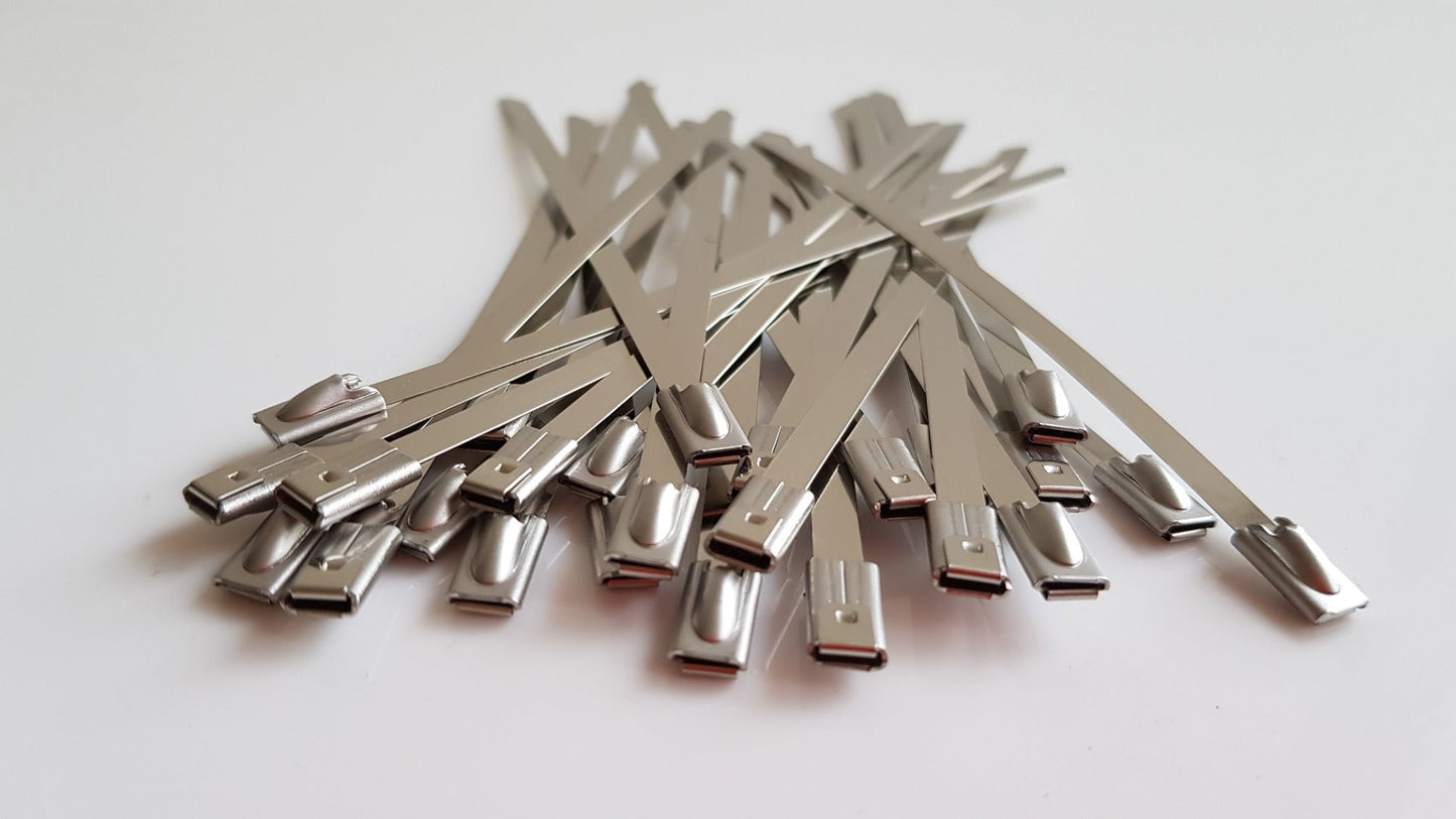 Stainless Steel Cable Ties 4.6mm x 150mm Stainless Steel Fitting Cable Tie Pack