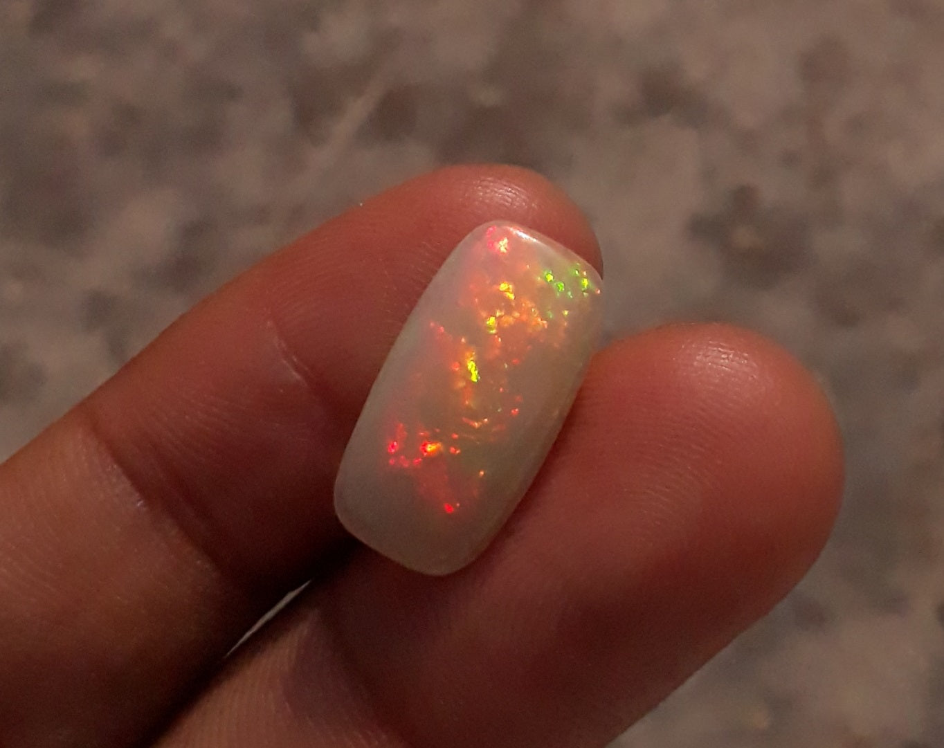 Opal for Sale - White Fire Opal - Welo Opal - October Birthstone - 19x10mm 4ct