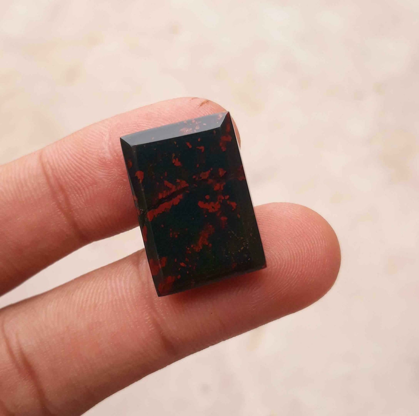 24.15ct Natural High Quality Blood Stone - Heliotrope - Dimension-24mm x 17mm