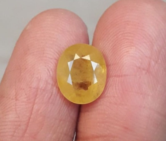 3.50ct Sapphire for Sale - Natural Yellow Sapphire- Ceylon Sapphire - September Birthstone - 10x8mm