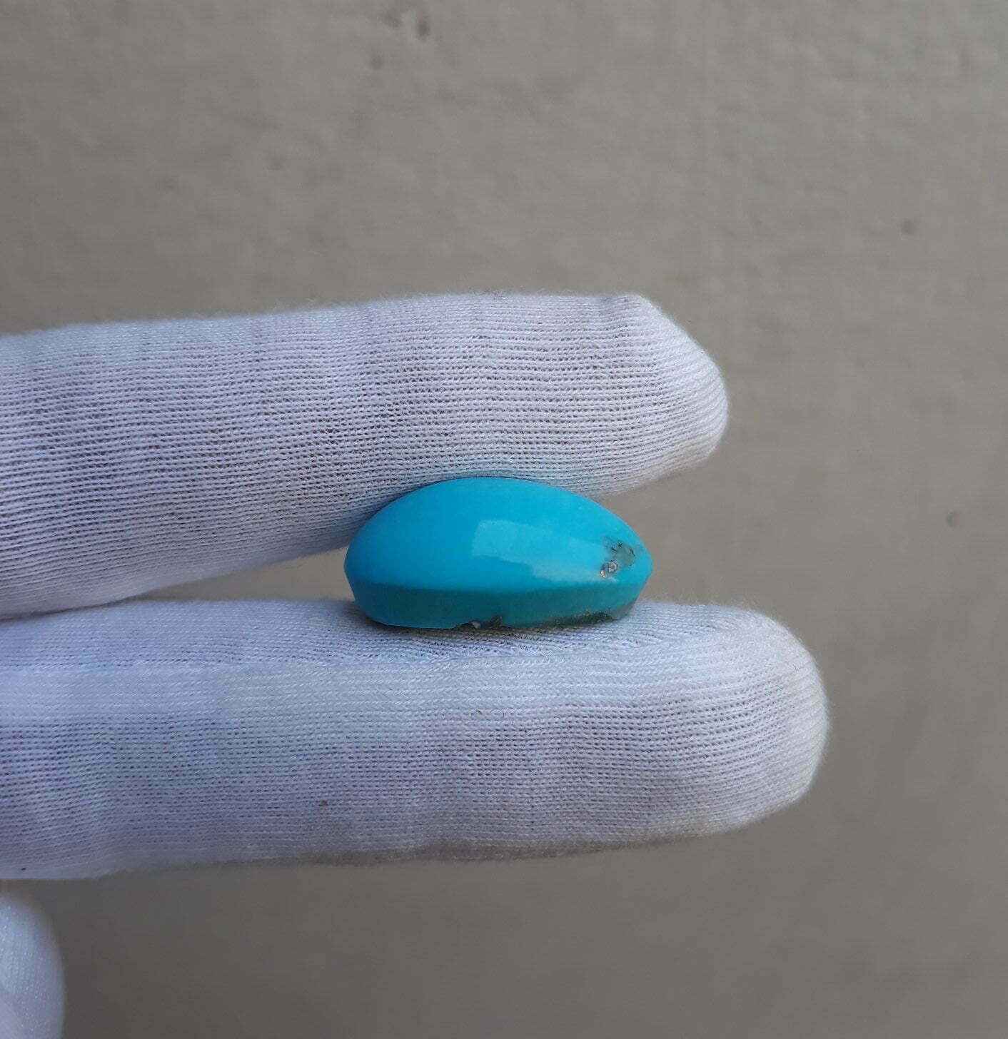 Natural Certified Turquoise - Blue Turquoise-20ct-23x13mm