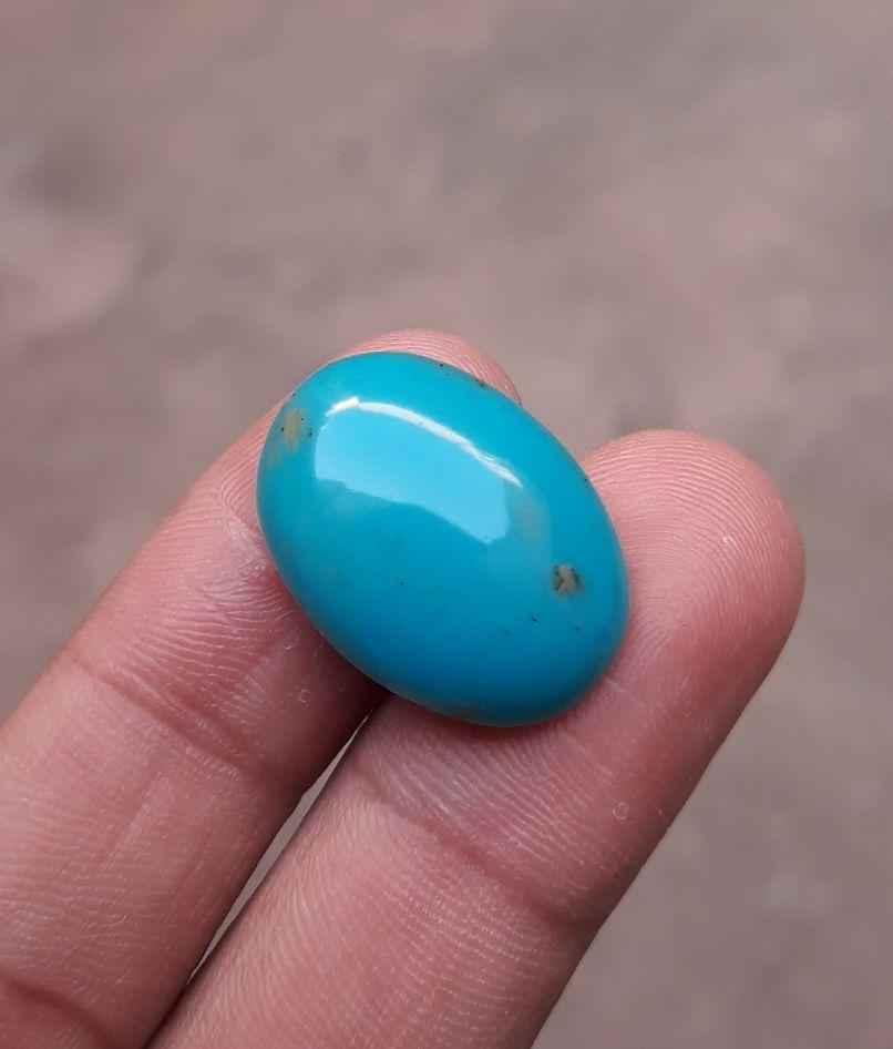 15.7ct Natural Certified Turquoise - Blue Turquoise - 23x17mm