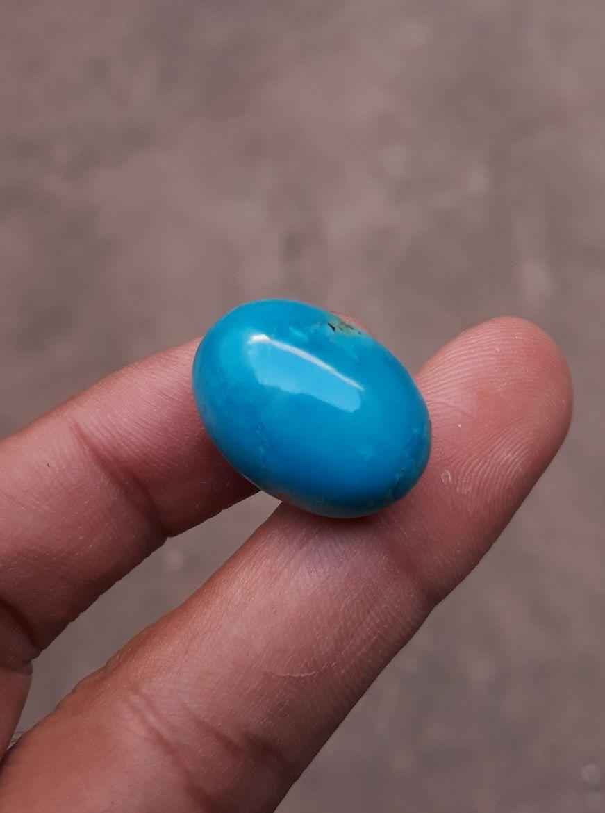 30.7ct Natural Certified Turquoise - Blue Turquoise - 22x16mm