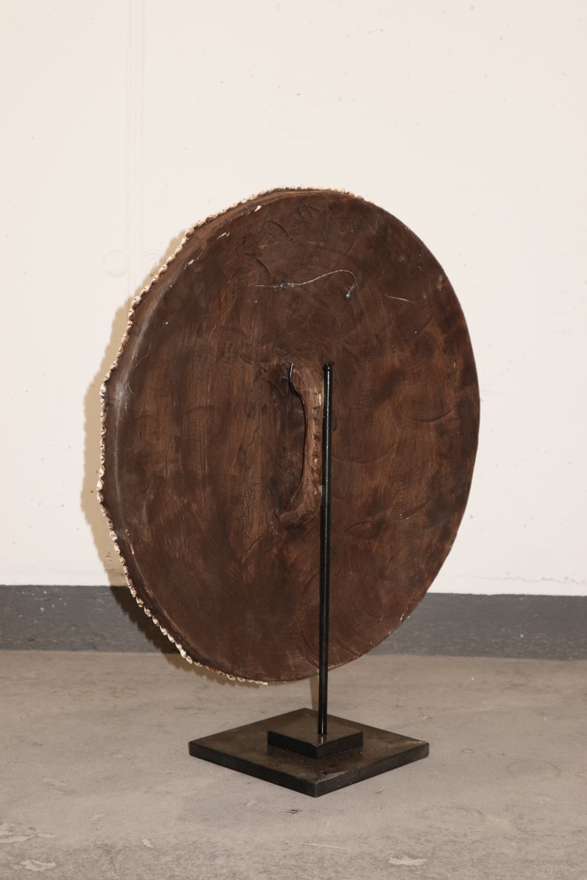 Cameroon Beaded Shield - L - 56cm Yellow 04