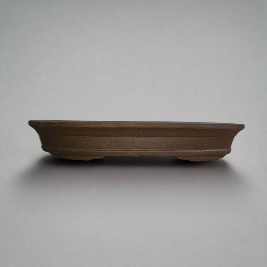 49cm Premium Unglazed Bonsai Pot | Oval | 49cm x 33cm x 8cm | Brown
