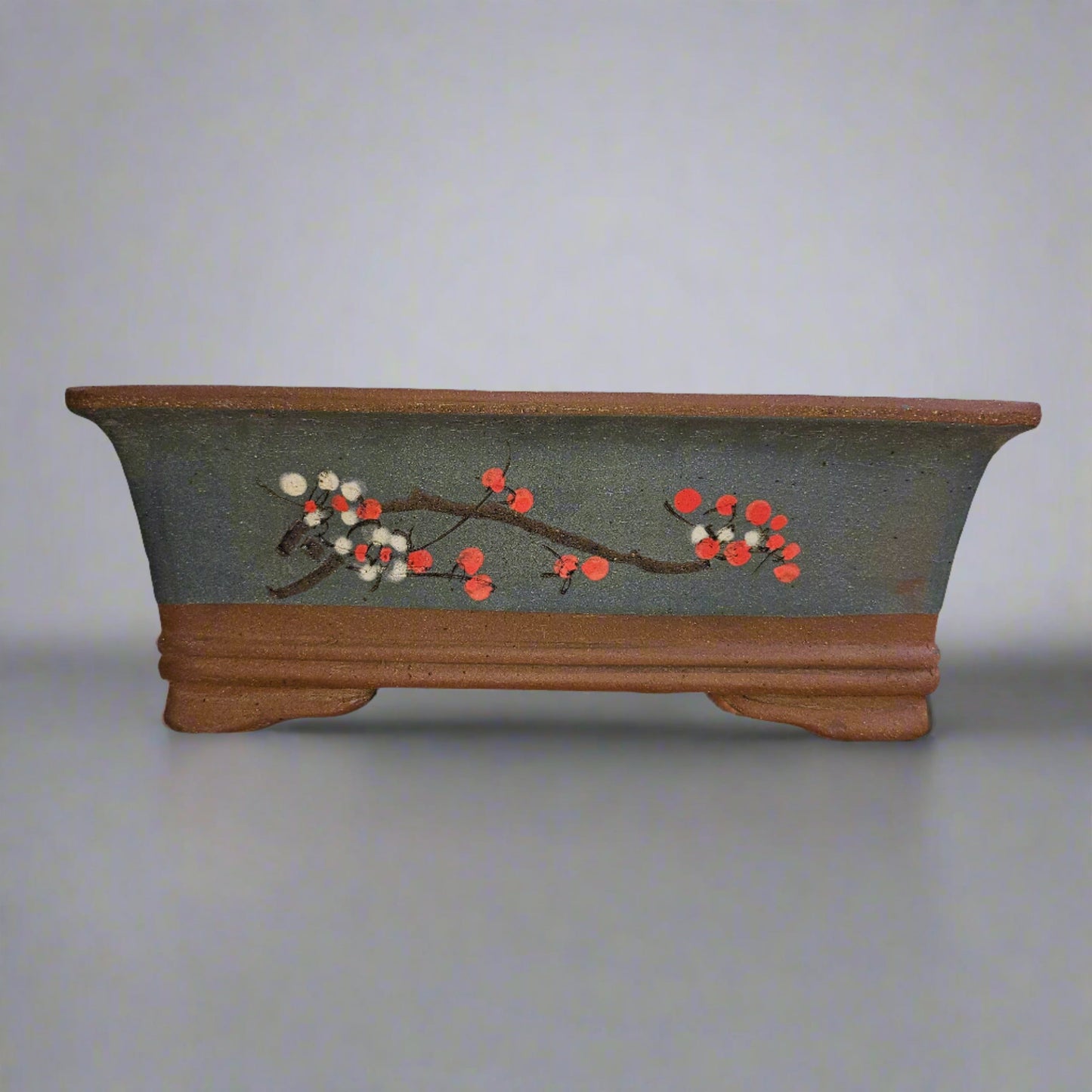 28cm Premium Unglazed Bonsai Pot | Rectangle | 28cm x 20cm x 10cm | Brown