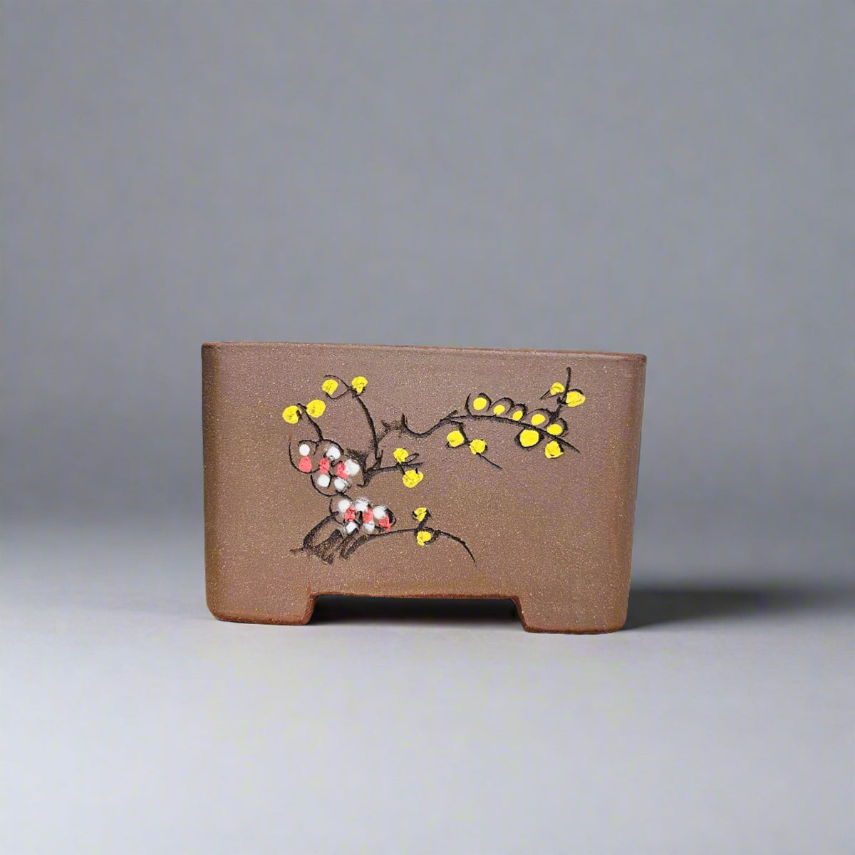 26cm Premium Unglazed Bonsai Pot | Cascade | 26cm x 16cm | Brown
