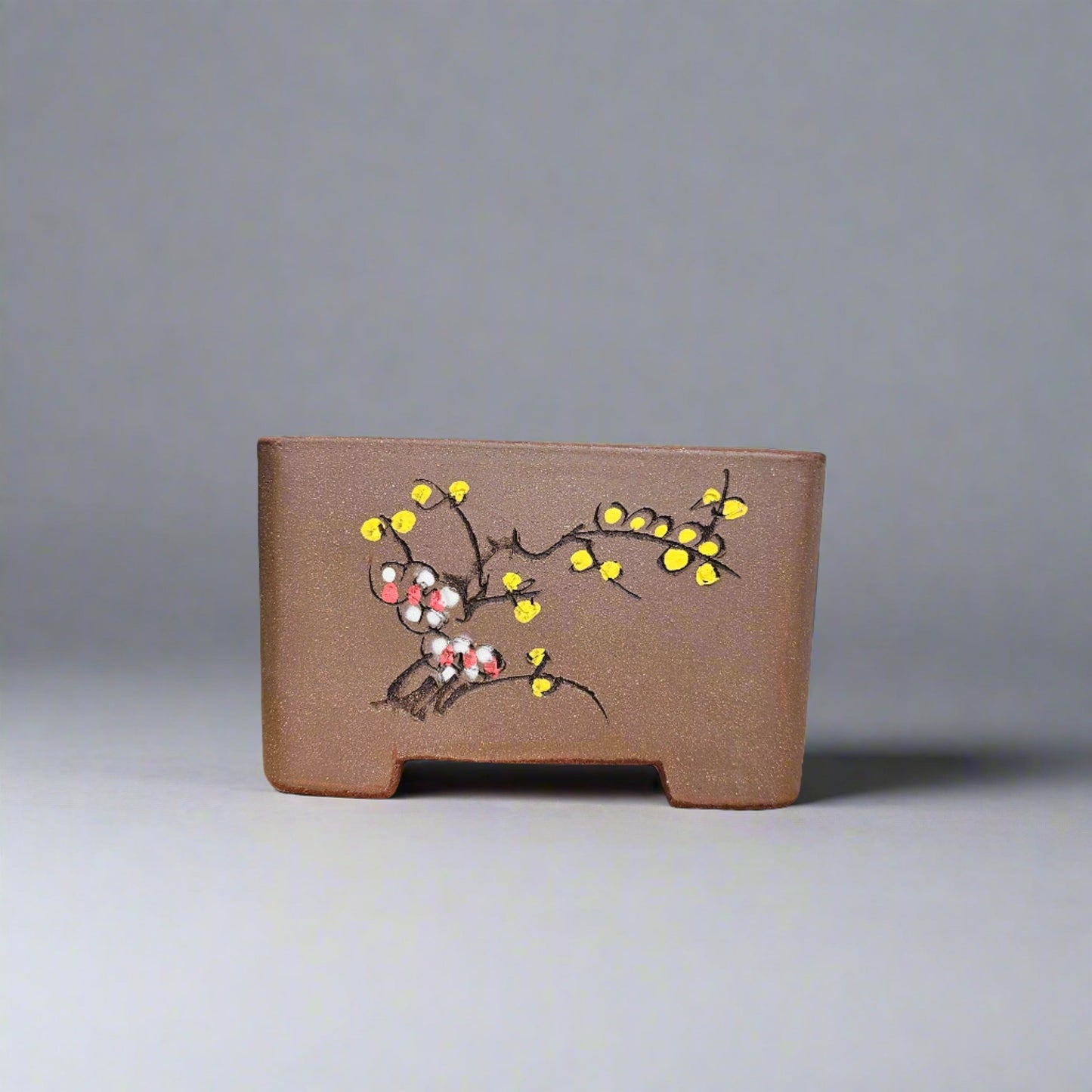 26cm Premium Unglazed Bonsai Pot | Cascade | 26cm x 16cm | Brown