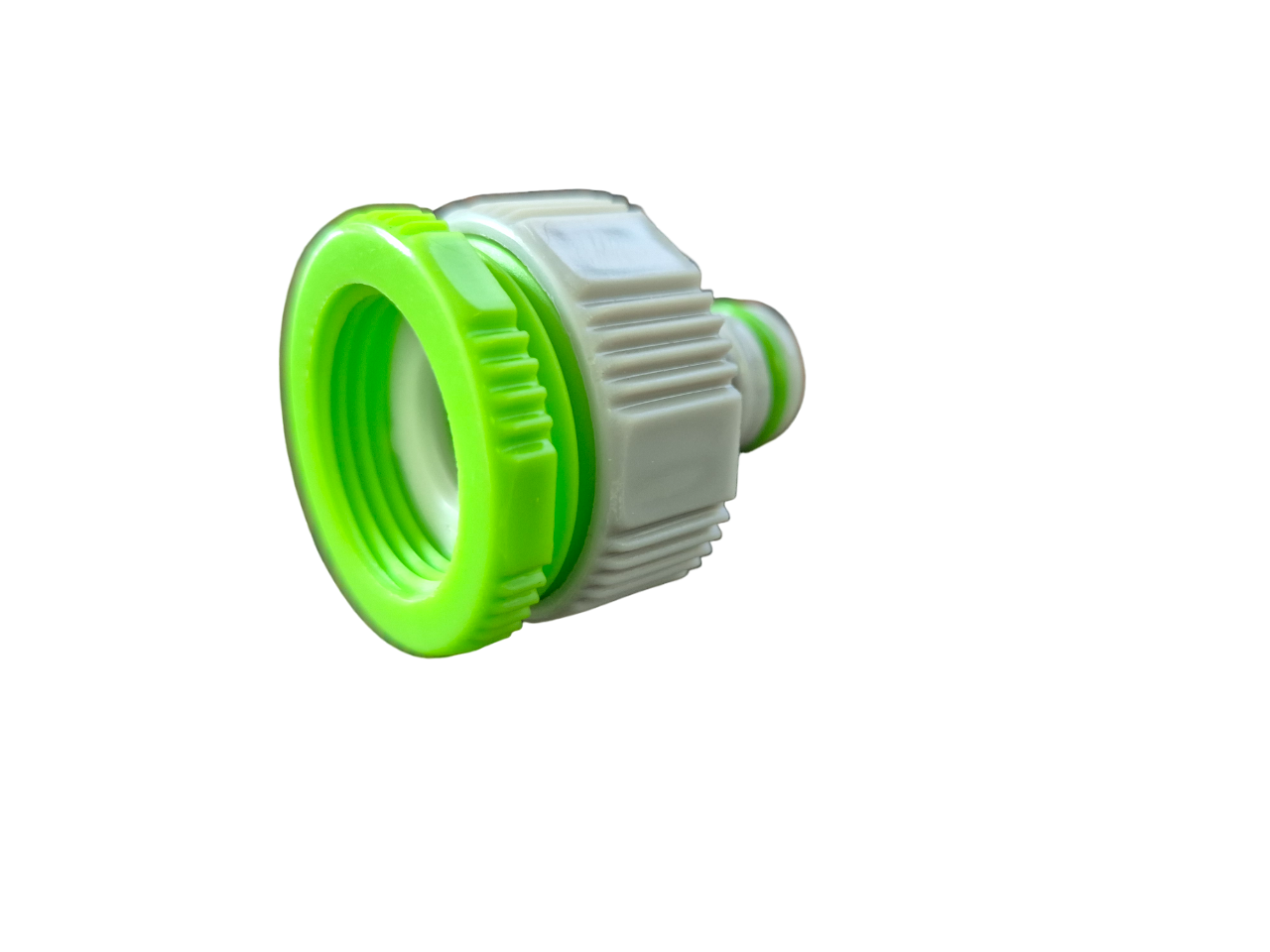 Female Tap Connector 1in or 3/4in BSP Female, Green Gray for Hose Connector Set
