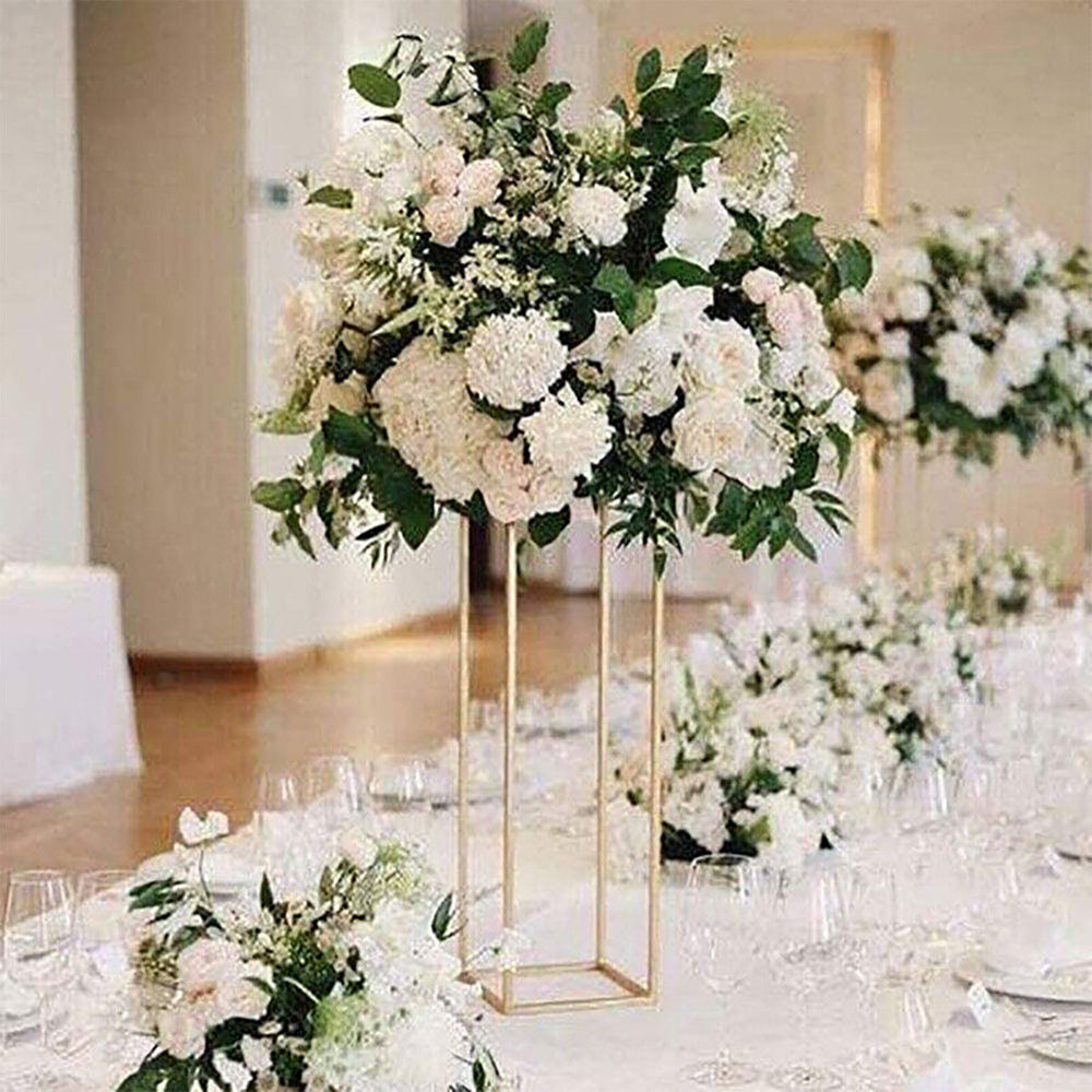 60cm Metal Geometric Stand Flower Vase HolderParty Wedding Centerpieces UK