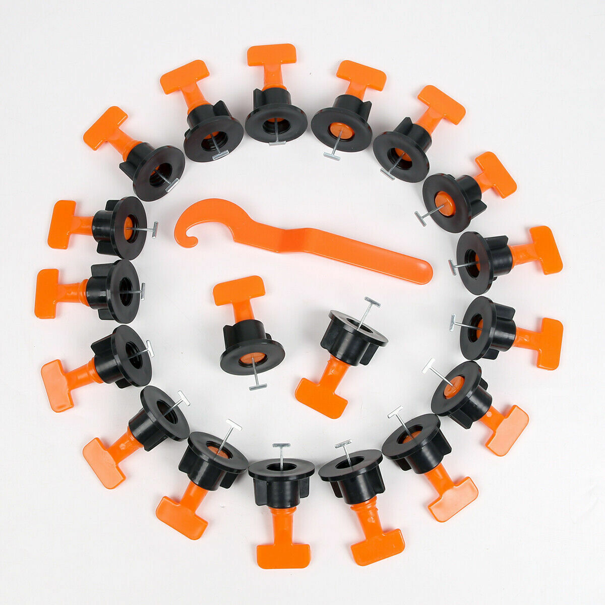 50pcs Tile Leveling System Kits Reusable Tile Spacer Wall Floor Clips Tools