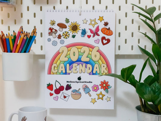 2026 Colourful Wall Calendar