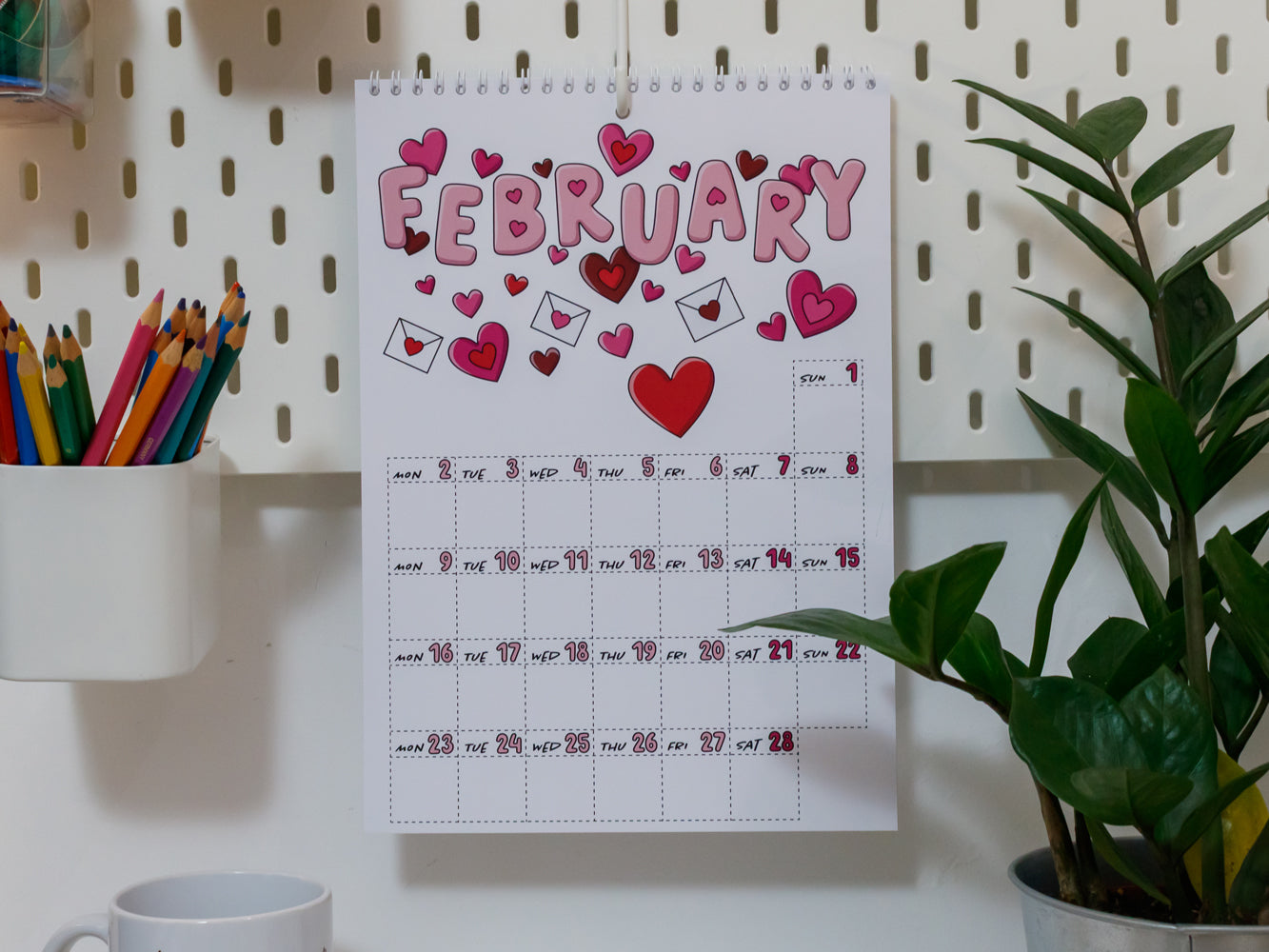 2026 Colourful Wall Calendar