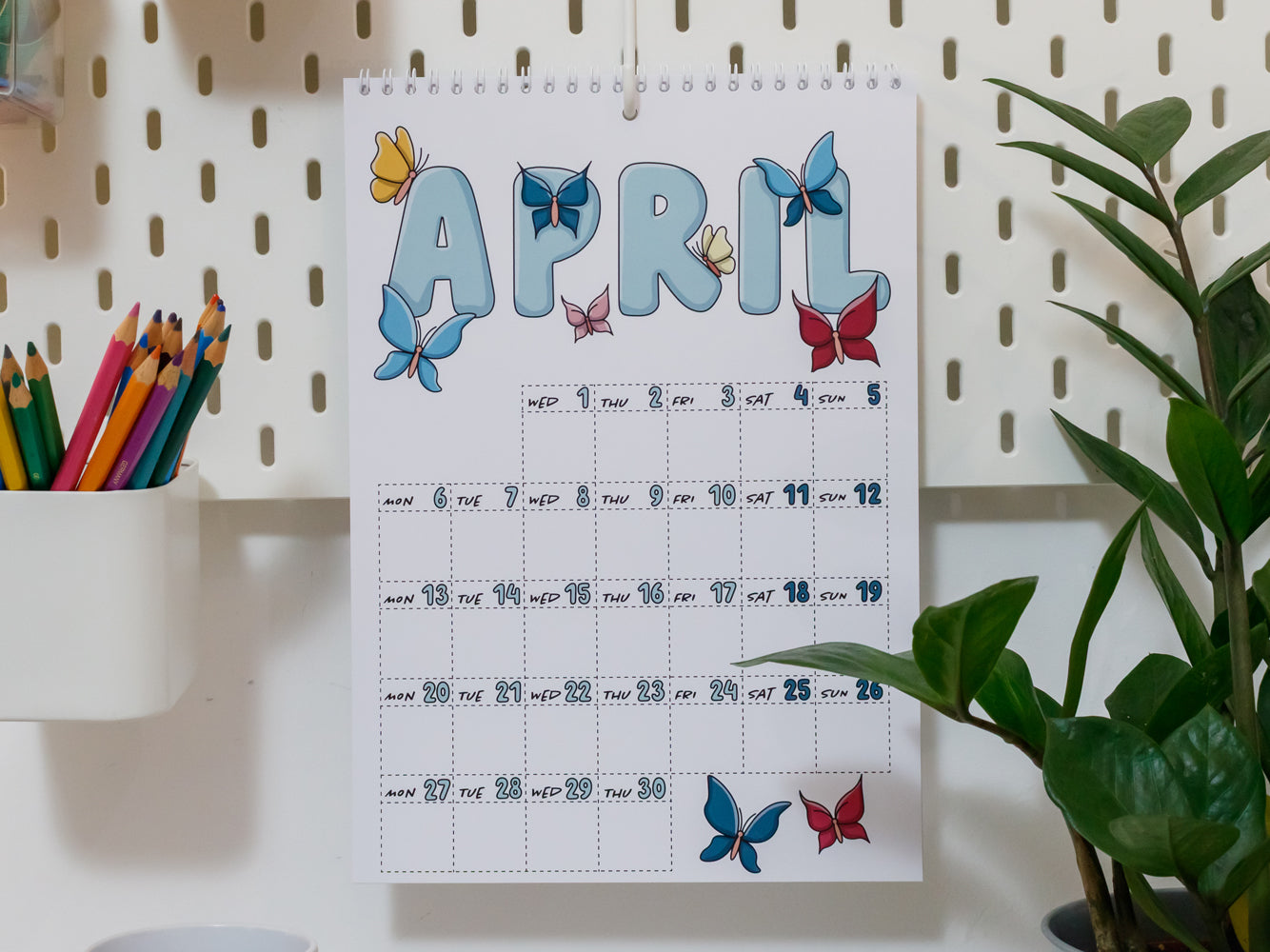 2026 Colourful Wall Calendar