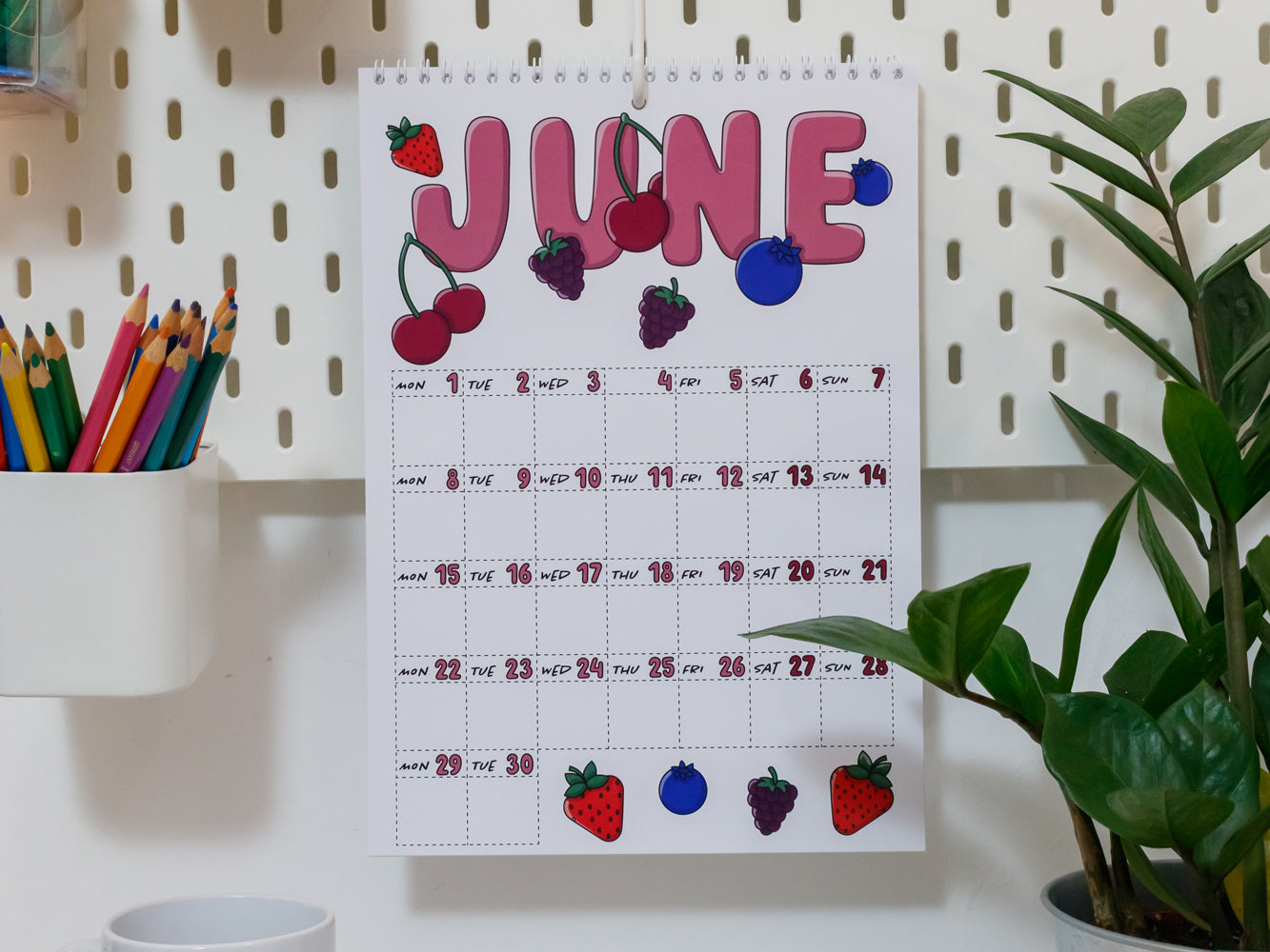 2026 Colourful Wall Calendar