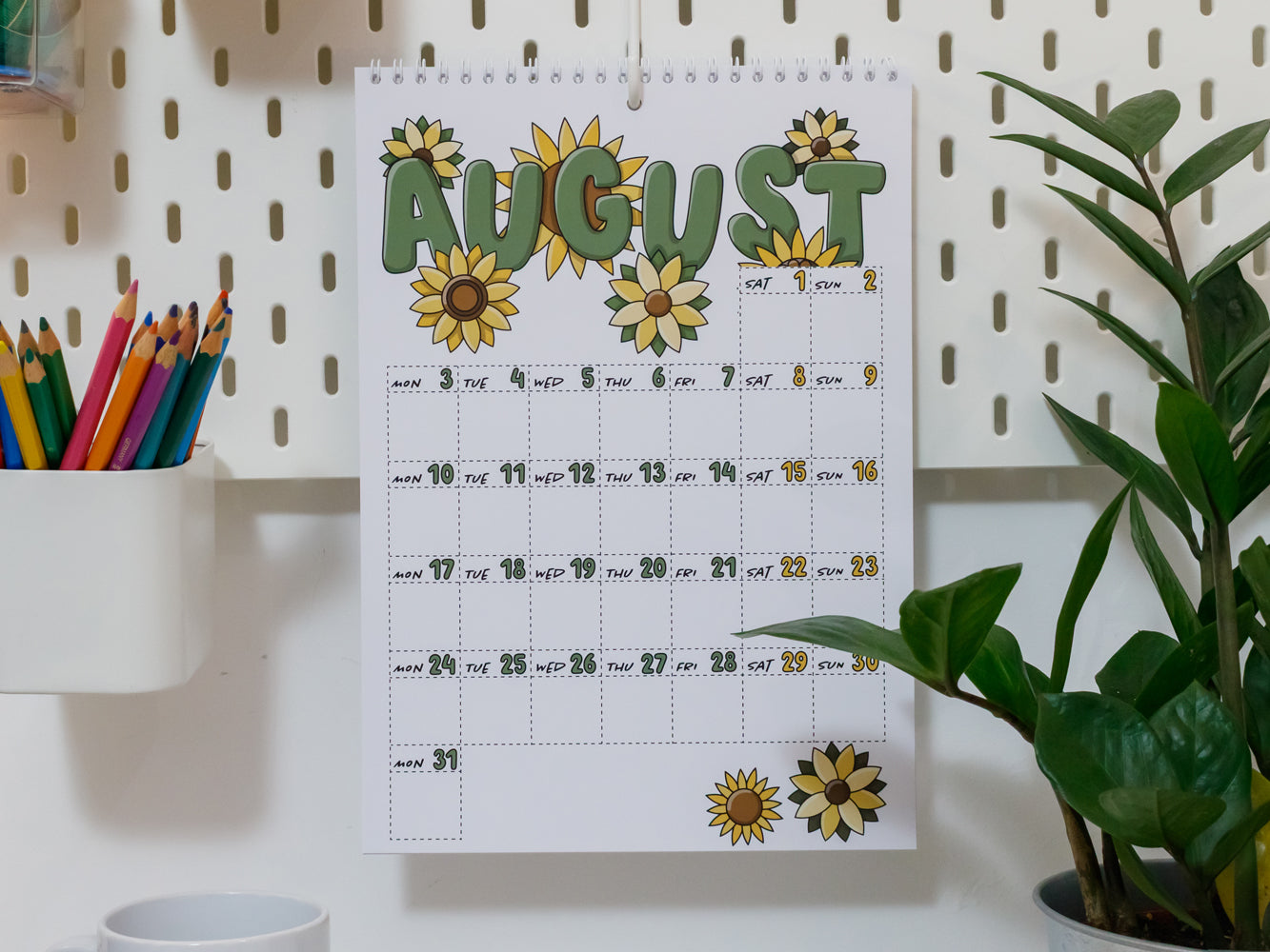 2026 Colourful Wall Calendar