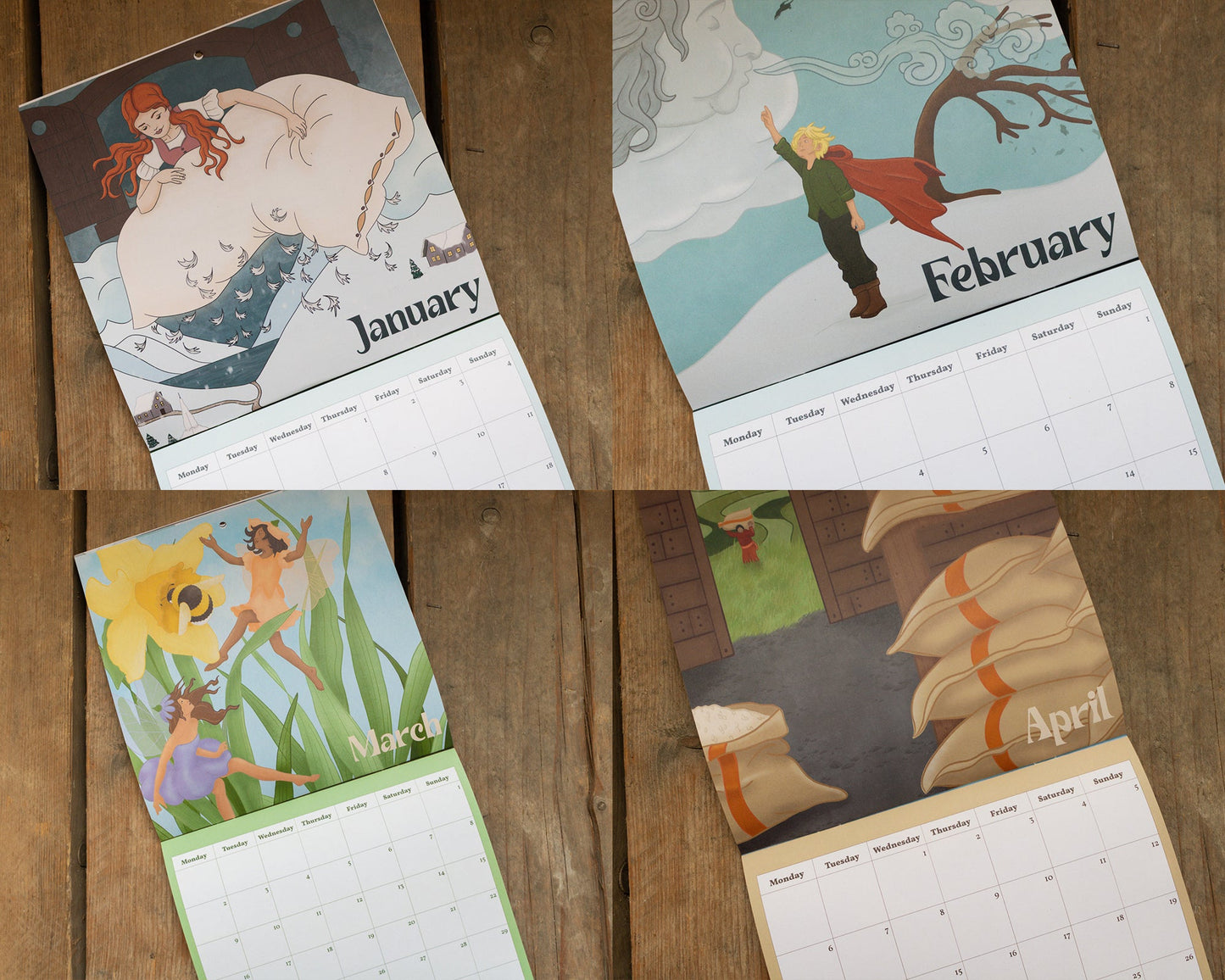 2026 Fairytale Wall Calendar