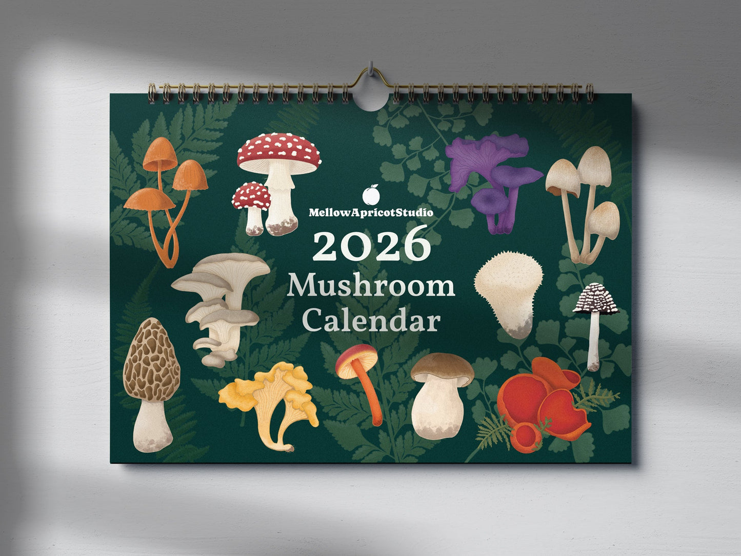 2026 Mushroom Wall Calendar